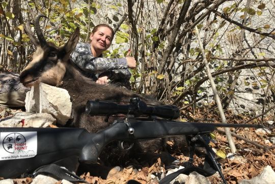 Hunting to chamois in Russia