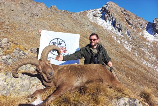 Hunting to mid-caucasian tur